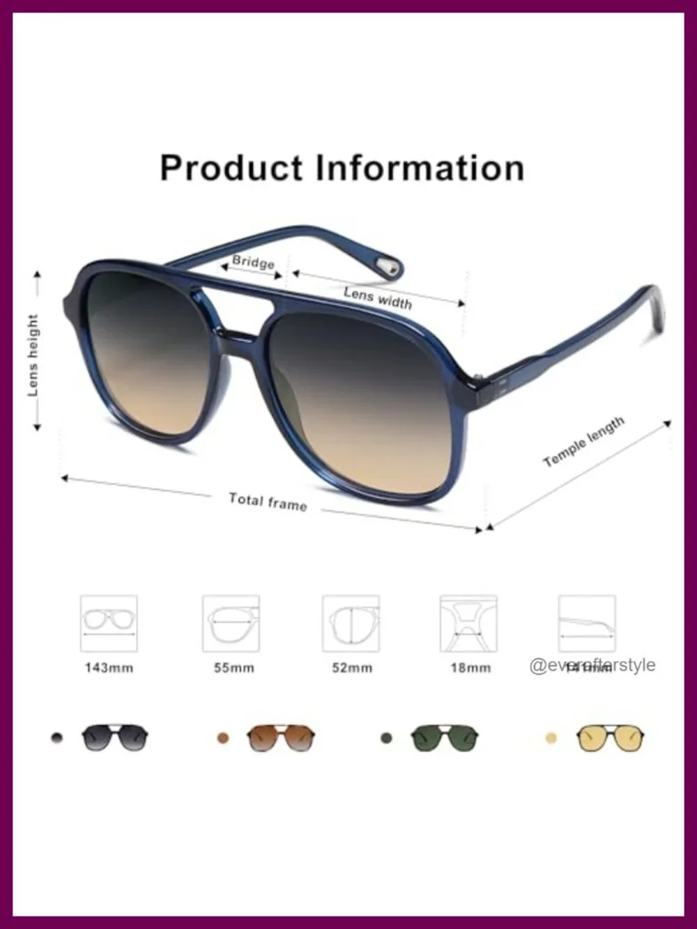 Retro Aviator Sunglasses - UV400 Polarized TAC Lenses